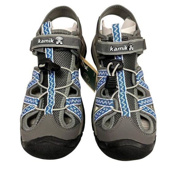 Kamik Islanders 2 Blue and Gray Lace Up Sandals | Size 9 - Picture 1 of 7